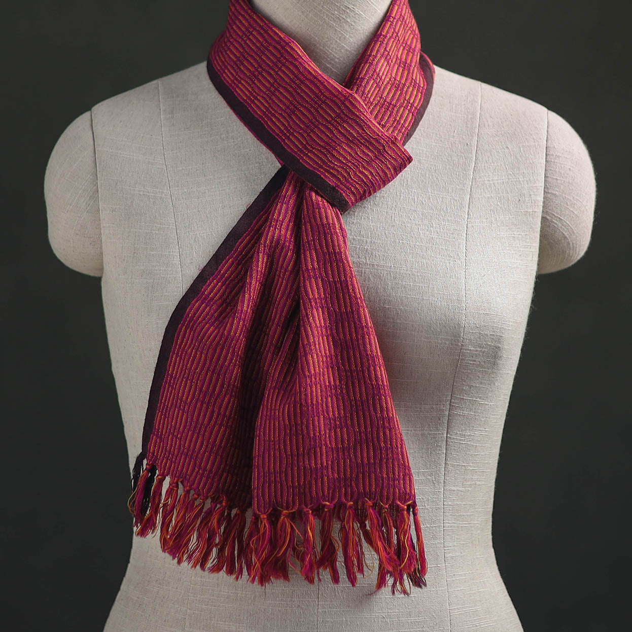 Kumaun Handwoven Pure Merino Wool Scarf 235