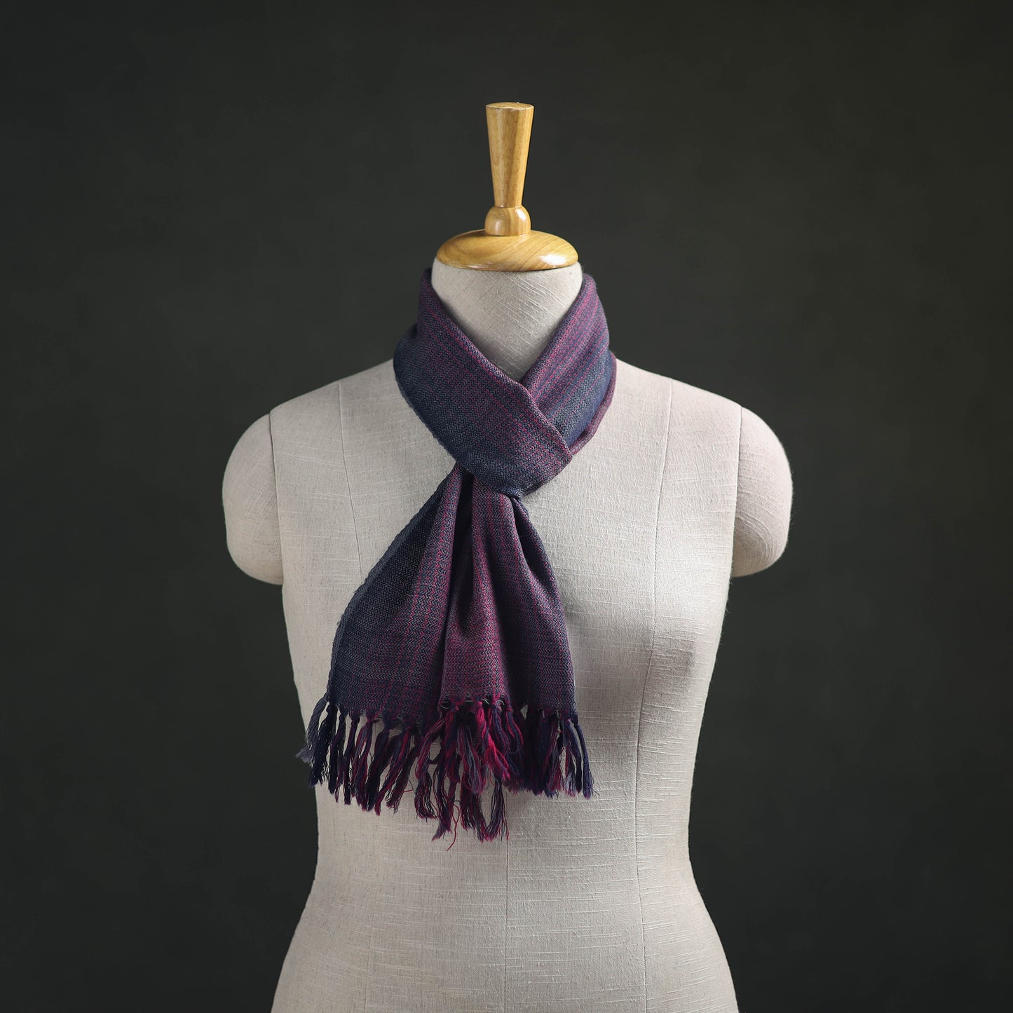 Kumaun Handwoven Pure Merino Wool Scarf 238