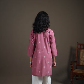 Jacquard Cotton Short Kurta for Women 26