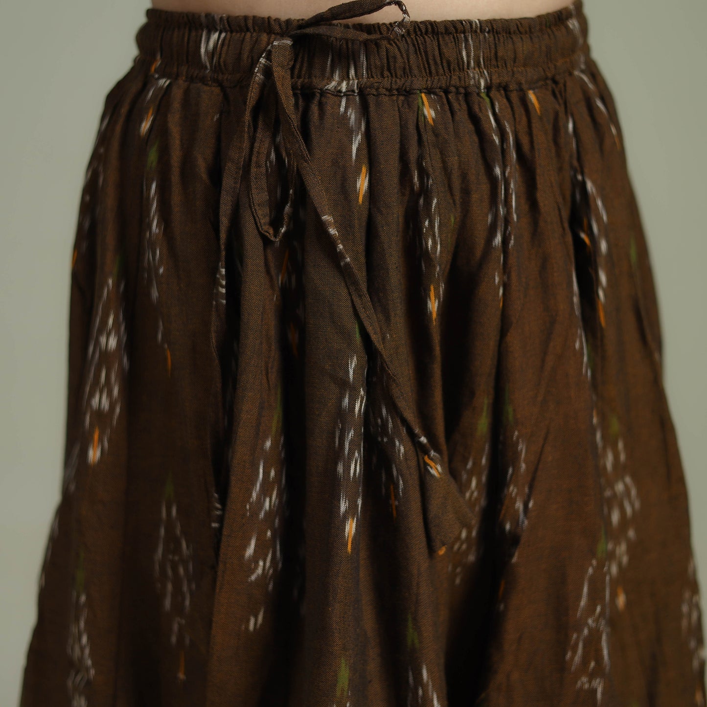 Pochampally Ikat 24 Kali Cotton Long Skirt 01