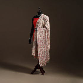 Bengal Hand Embroidery Patchwork Reversible Silk Kantha Dupatta 49