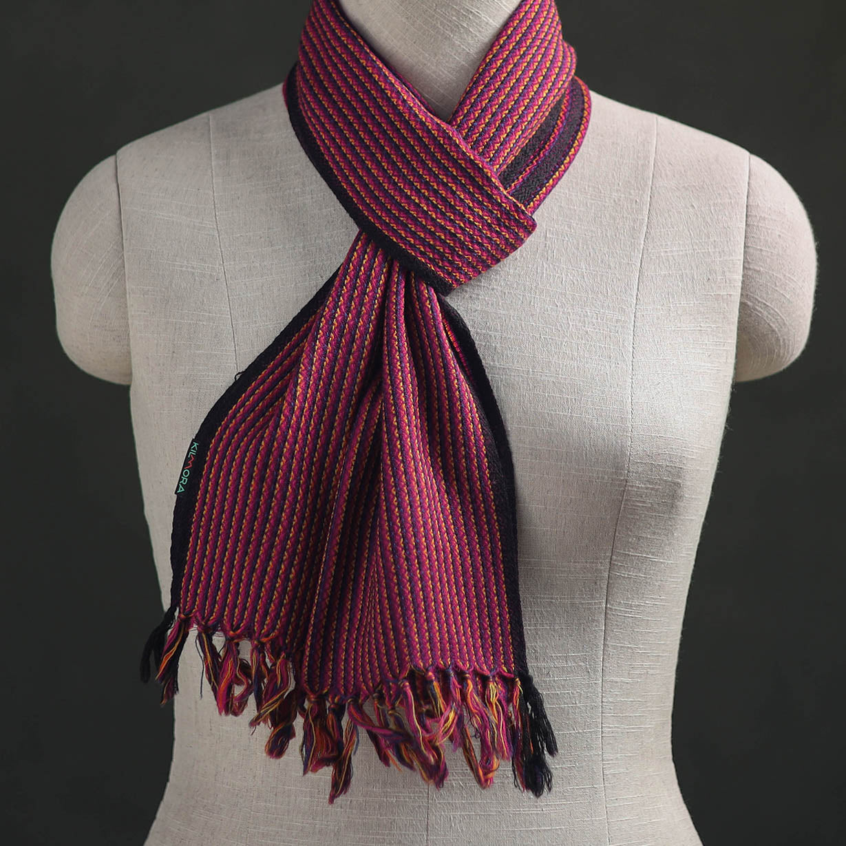Kumaun Handwoven Pure Merino Wool Scarf 240