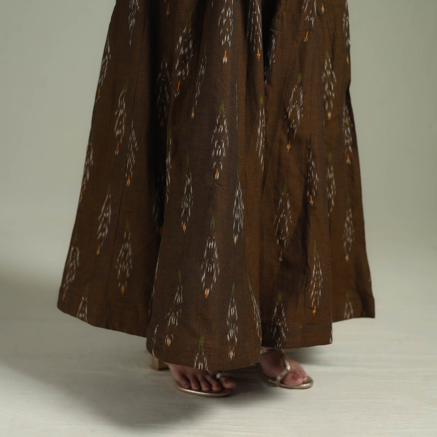 Pochampally Ikat 24 Kali Cotton Long Skirt 01