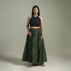 Pochampally Ikat 24 Kali Cotton Long Skirt 02