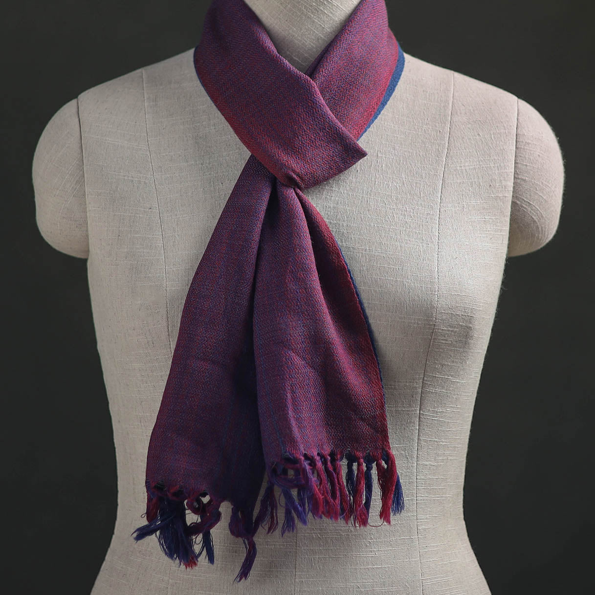 Kumaun Handwoven Pure Merino Wool Scarf 242