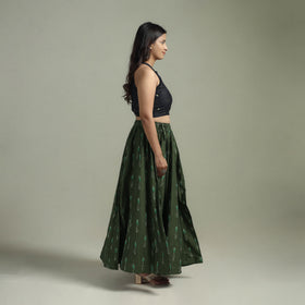 Pochampally Ikat 24 Kali Cotton Long Skirt 02