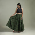 Pochampally Ikat 24 Kali Cotton Long Skirt 02