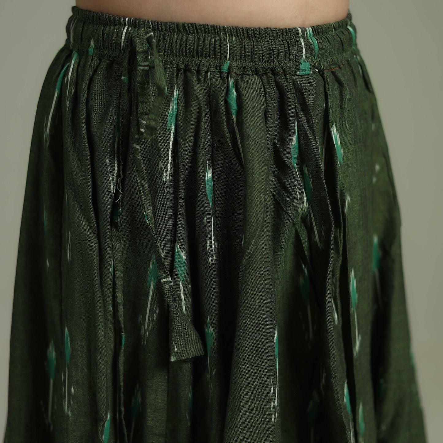 Pochampally Ikat 24 Kali Cotton Long Skirt 02