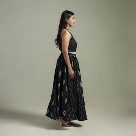 Pochampally Ikat 24 Kali Cotton Long Skirt 03