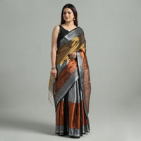 Multicolor - Burdwan Tissue Zari Work Handloom Saree 42