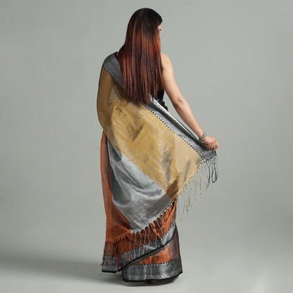 Multicolor - Burdwan Tissue Zari Work Handloom Saree 42