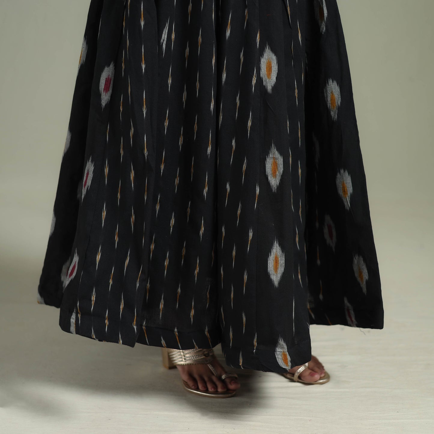 Pochampally Ikat 24 Kali Cotton Long Skirt 03