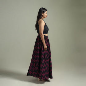 Pochampally Ikat 24 Kali Cotton Long Skirt 04