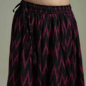 Pochampally Ikat 24 Kali Cotton Long Skirt 04