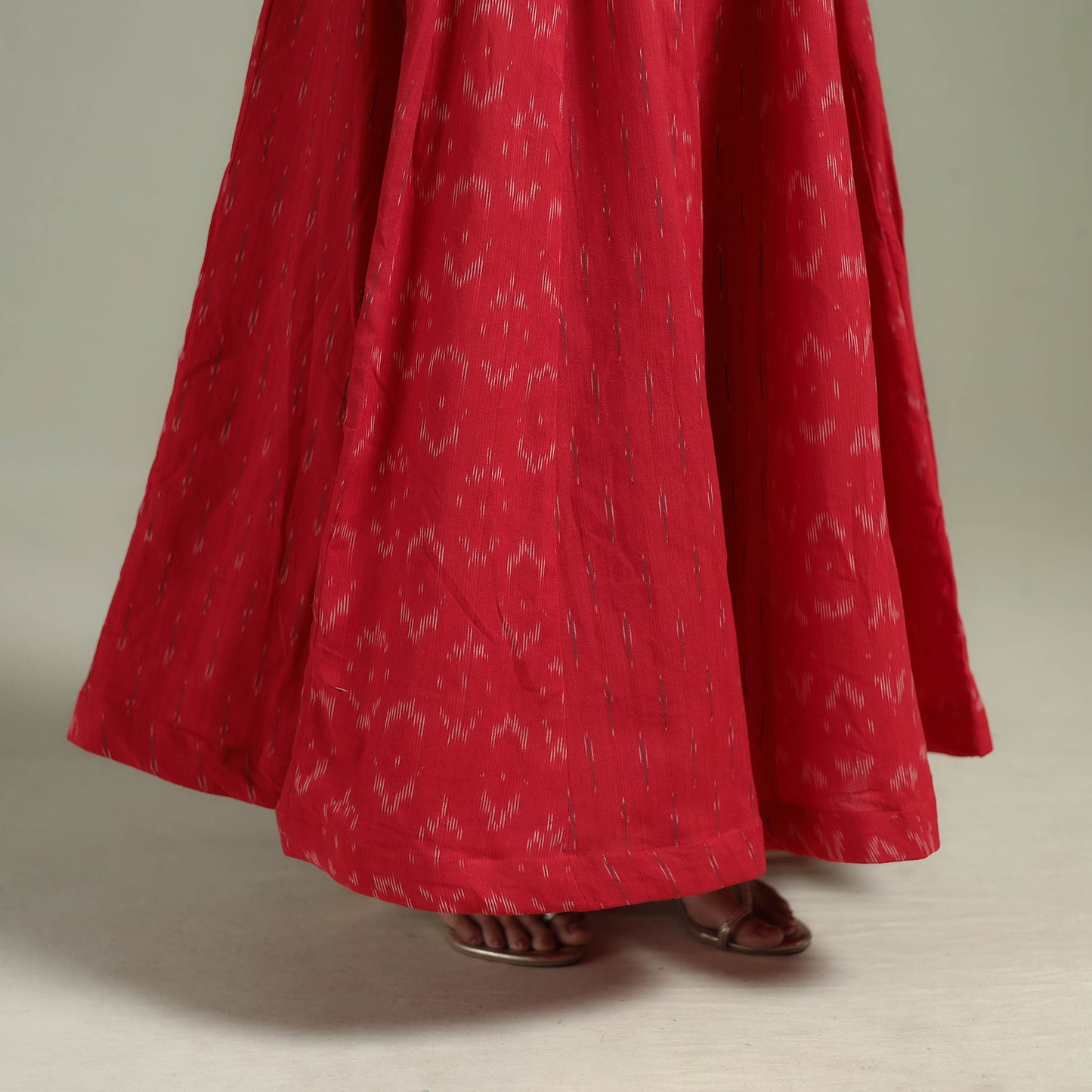 Pochampally Ikat 24 Kali Cotton Long Skirt 05