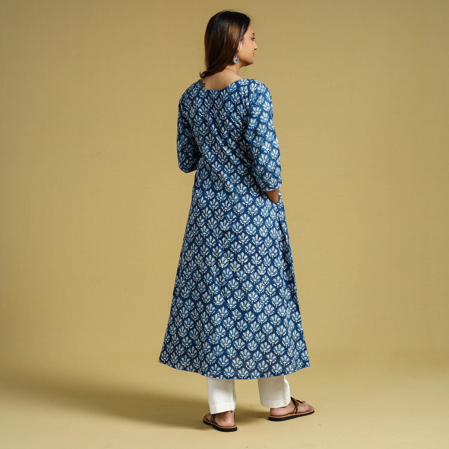 block printed kurta 