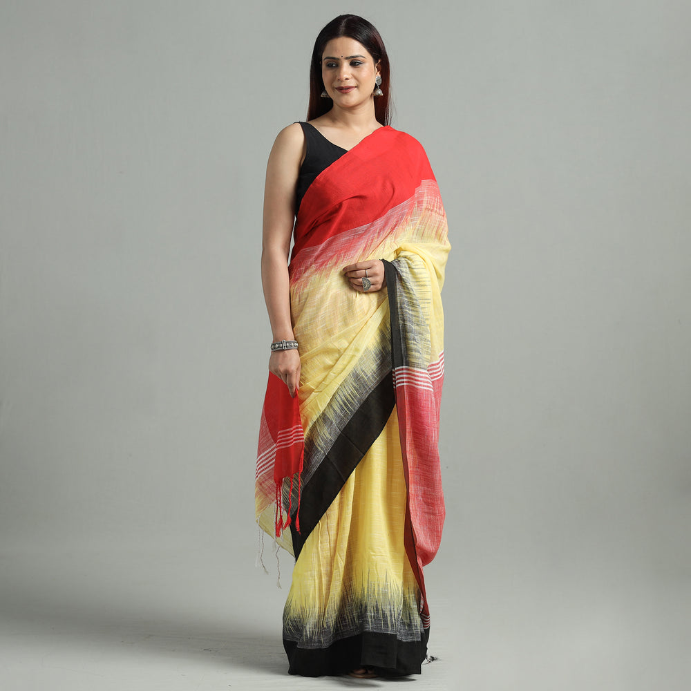 Pink - Phulia Bengal Handloom Fine Cotton Saree 44