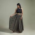 Pochampally Ikat 24 Kali Cotton Long Skirt 06