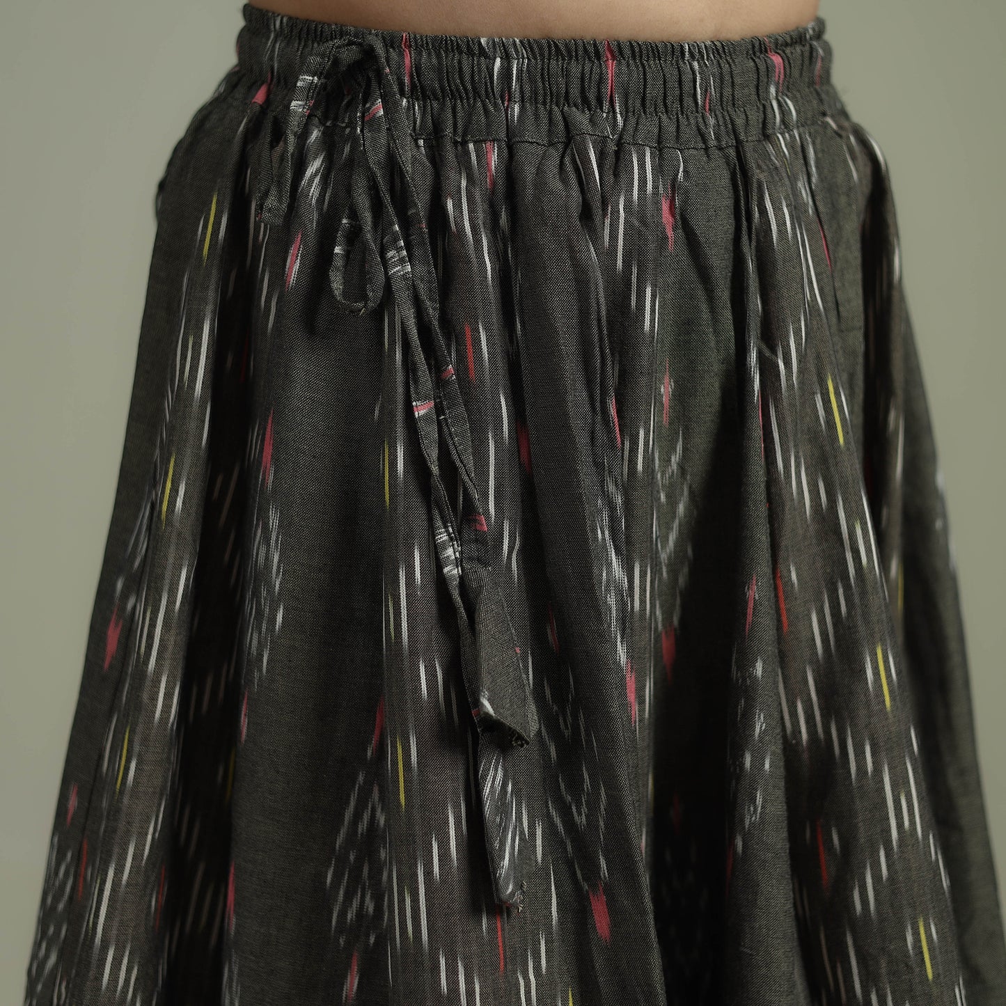 Pochampally Ikat 24 Kali Cotton Long Skirt 06