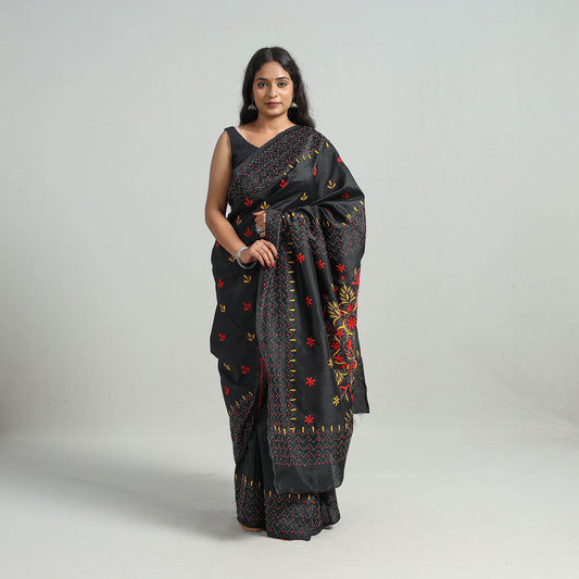 Kantha Embroidery Saree 