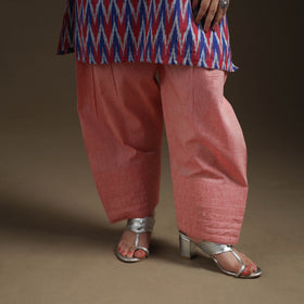 Multicolor - Pochampally Ikat Cotton Short Kurta with Farsi Salwar & Dupatta Suit Set for Women 02