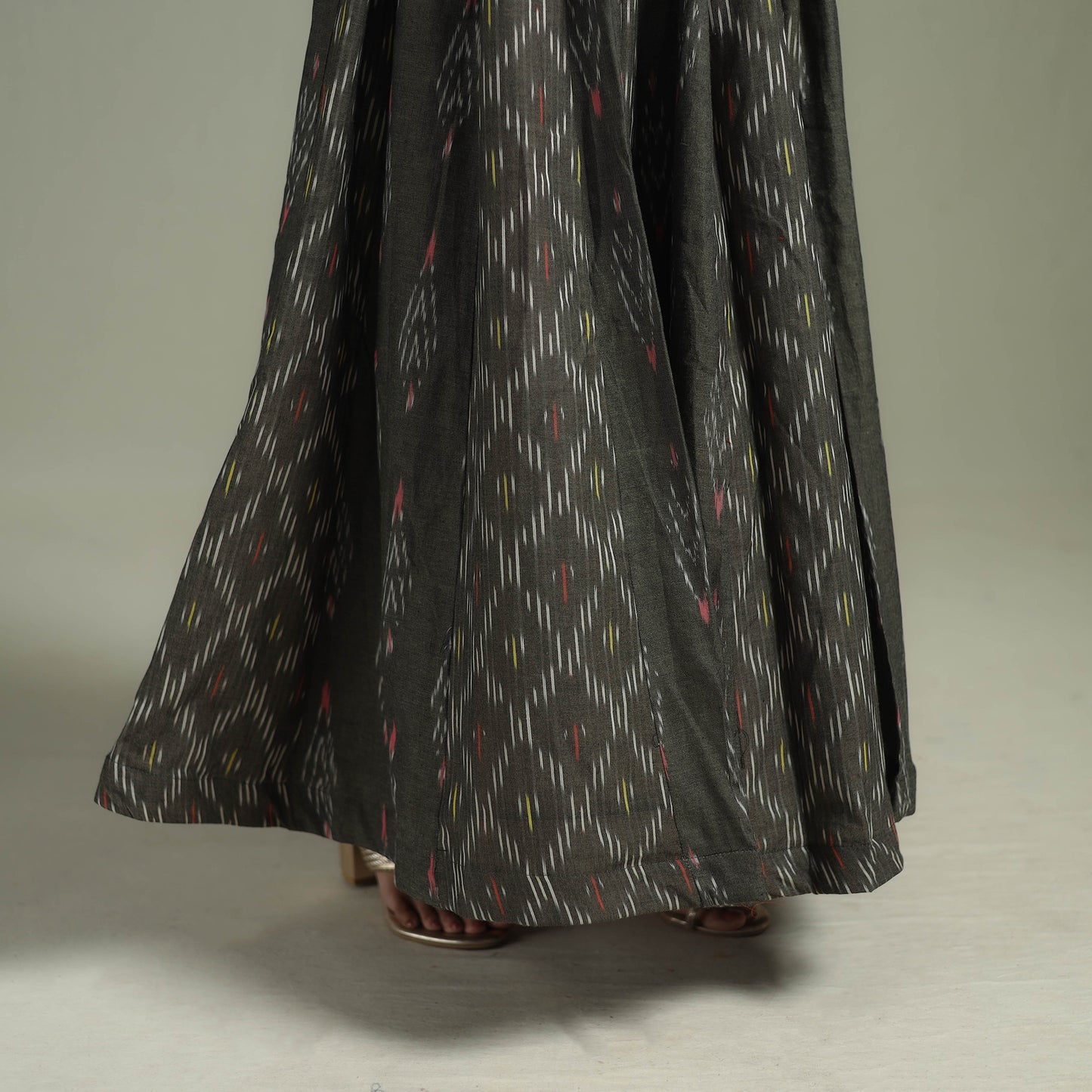 Pochampally Ikat 24 Kali Cotton Long Skirt 06