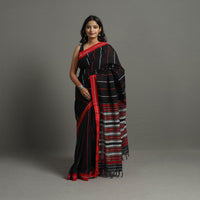 Black - Bengal Handwoven Cotton Begampuri Saree 09