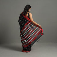 Black - Bengal Handwoven Cotton Begampuri Saree 09