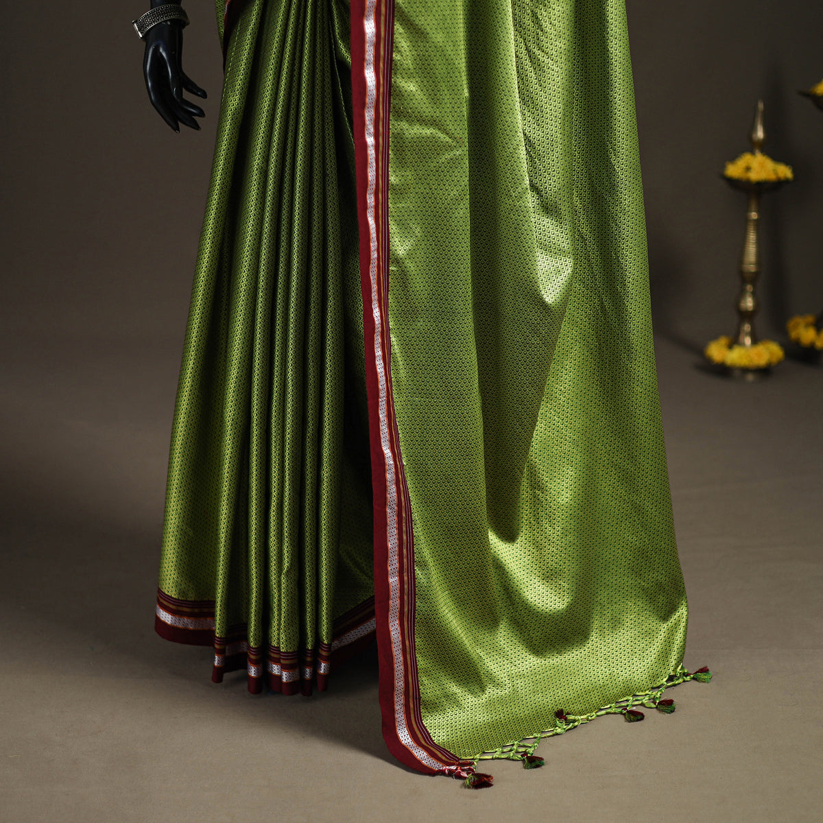 Mercerised Cotton Silk Khun Saree with Blouse Piece 02