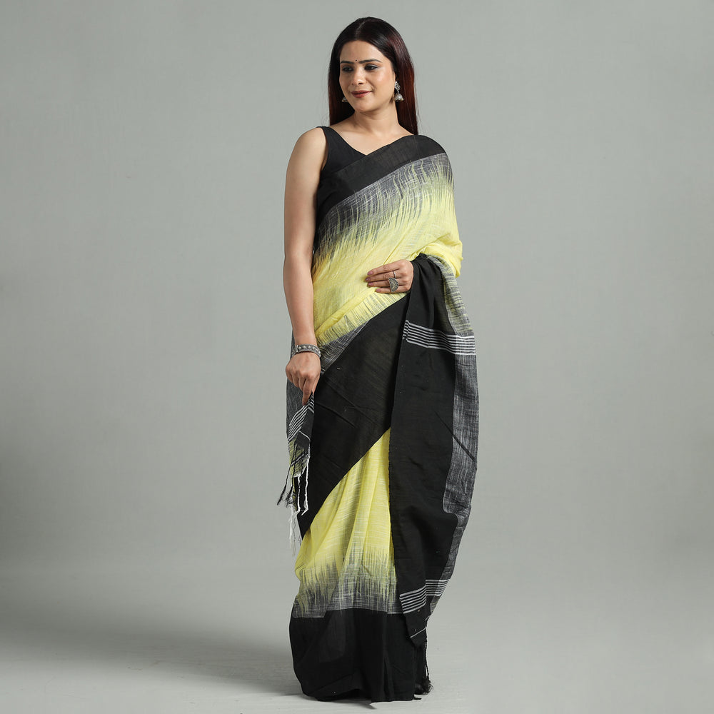 Black - Phulia Bengal Handloom Fine Cotton Saree 45