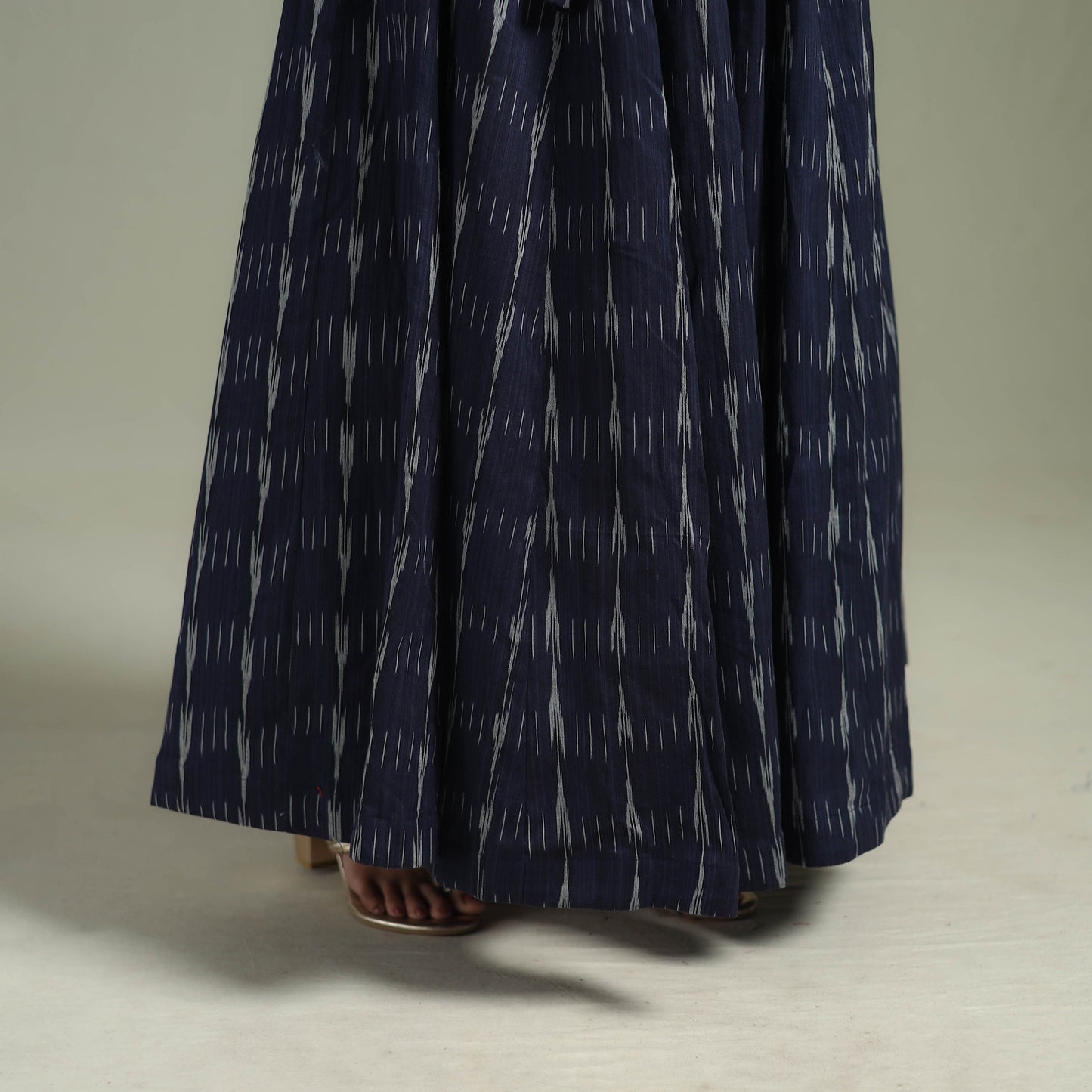 Pochampally Ikat 24 Kali Cotton Long Skirt 07