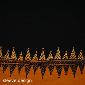 Bengal Kantha Hand Embroidered Cotton Blouse Piece 23