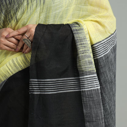 Black - Phulia Bengal Handloom Fine Cotton Saree 45