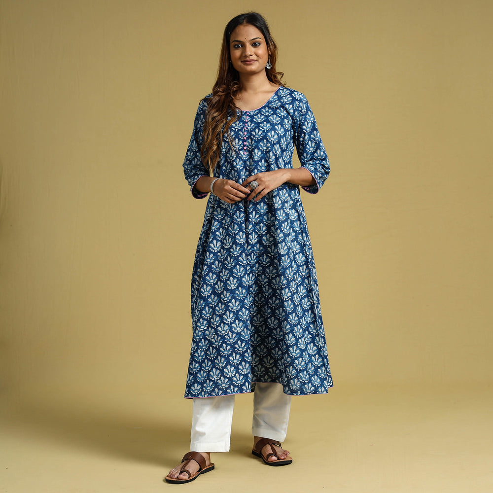 block printed kurta 