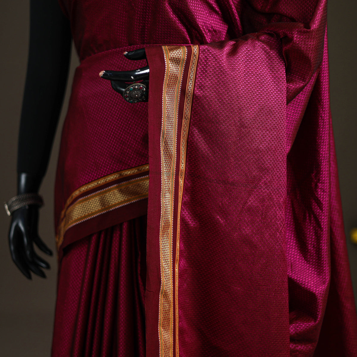 Mercerised Cotton Silk Khun Saree with Blouse Piece 03