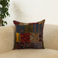 Multicolor Handcrafted Cotton Patchwork Cushion Cover