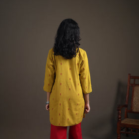Jacquard Cotton Short Kurta for Women 27