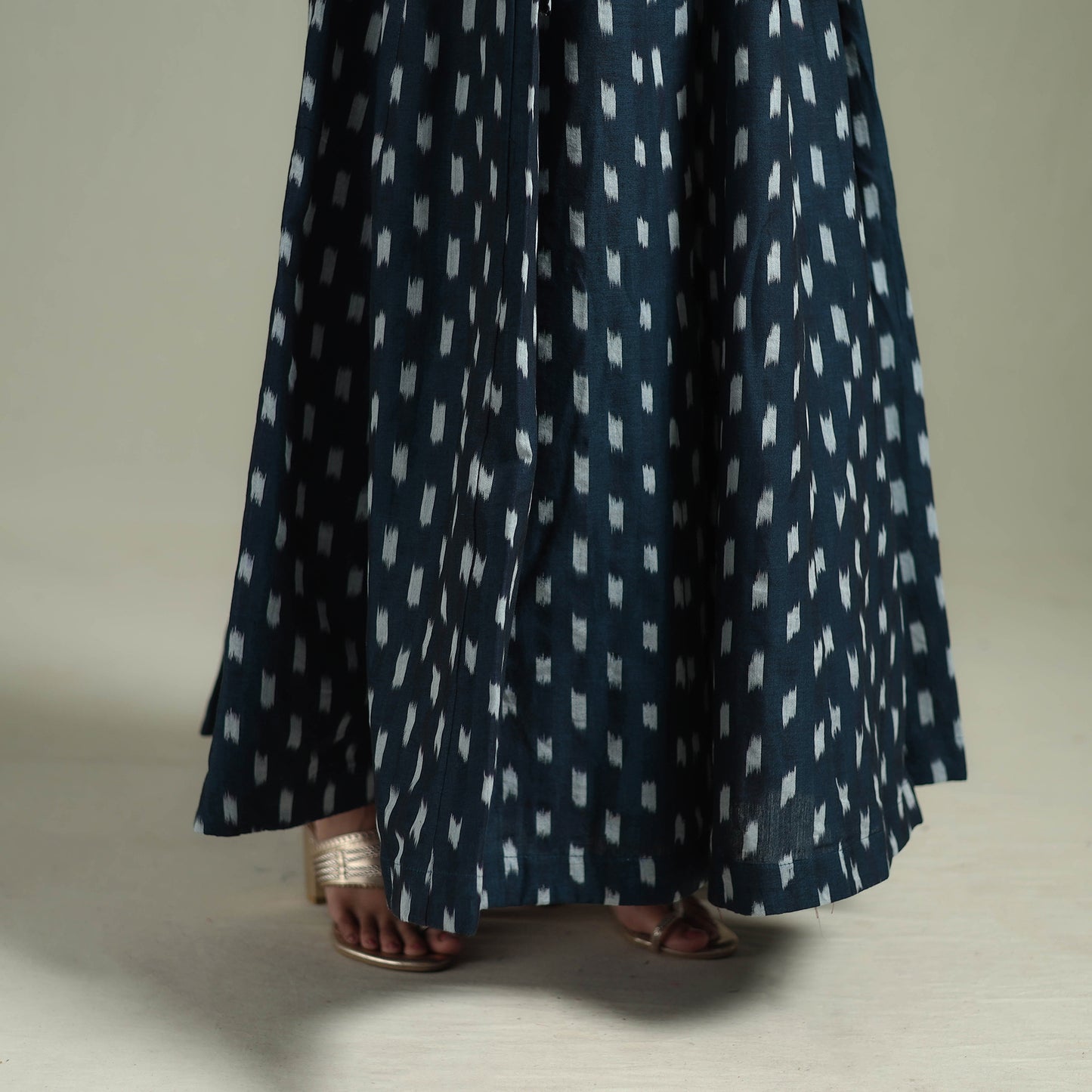 Pochampally Ikat 24 Kali Cotton Long Skirt 08