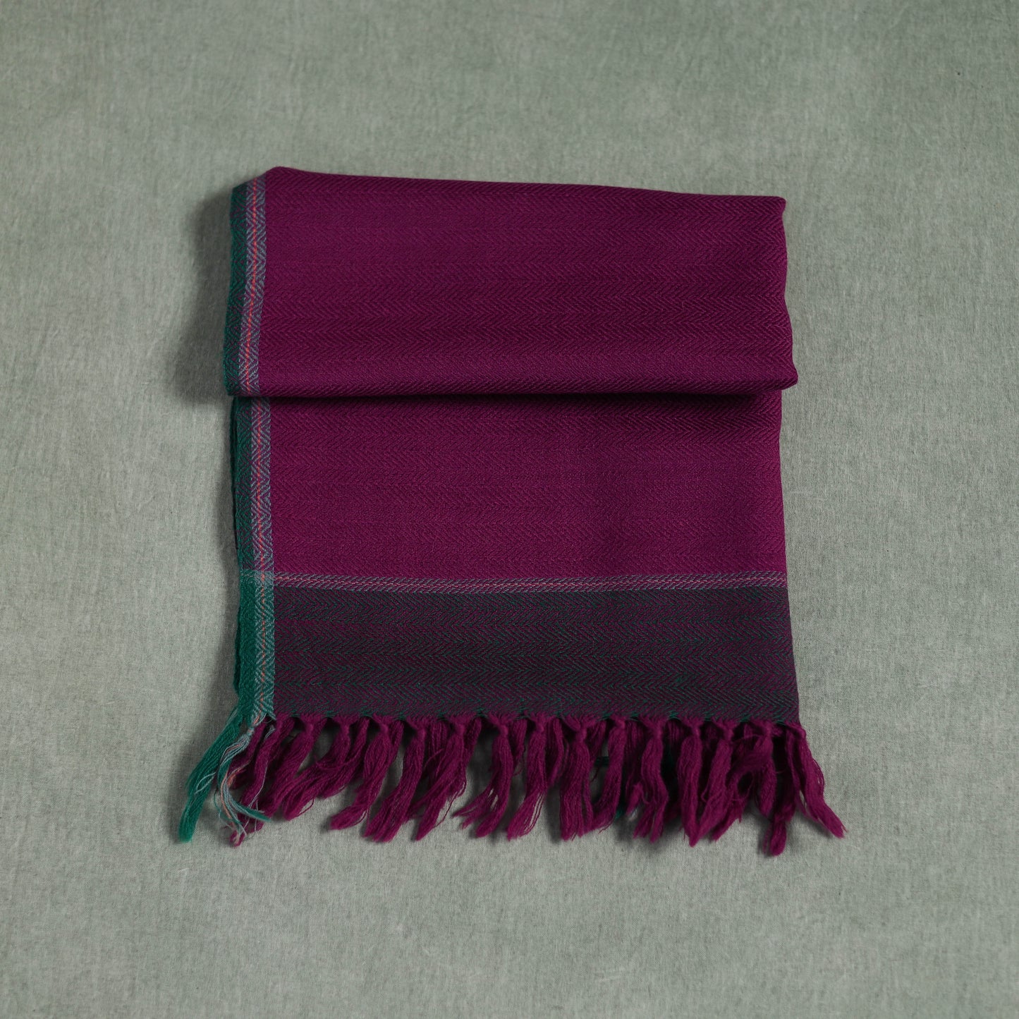 Kumaun Handwoven Pure Merino Wool Scarf 226