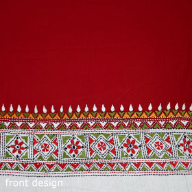 Bengal Kantha Hand Embroidered Cotton Blouse Piece 21