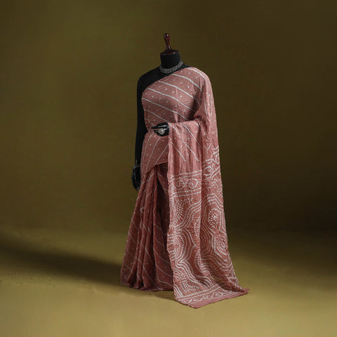 Kutch Tie-Dye Pure Cotton Bandhani Saree 15