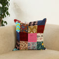  Multicolor Handcrafted Cotton Patchwork Cushion Cover