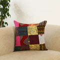  Multicolor Handcrafted Cotton Patchwork Cushion Cover