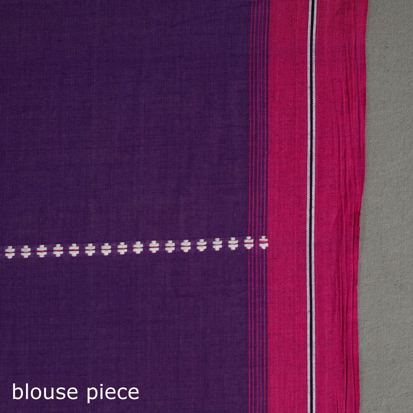 Purple - Bengal Handwoven Cotton Begampuri Saree 10