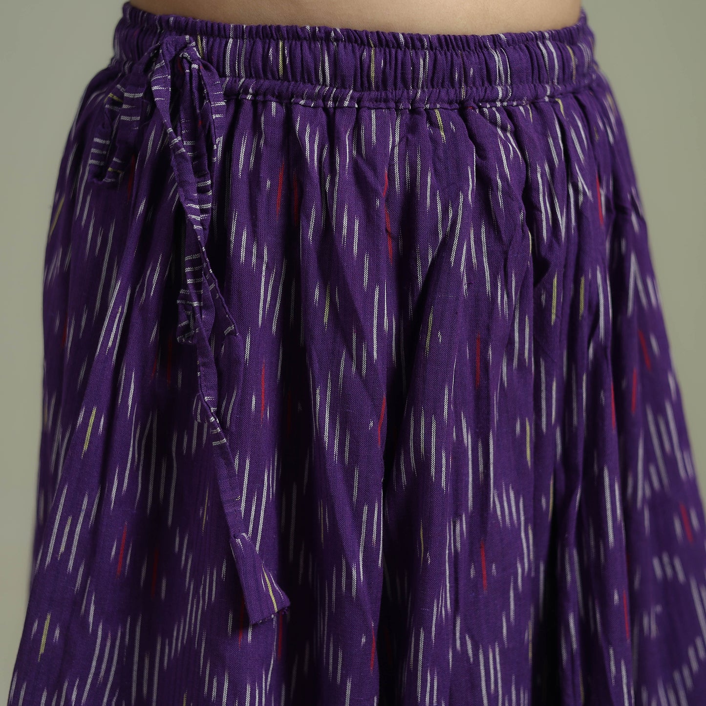 Pochampally Ikat 24 Kali Cotton Long Skirt 09