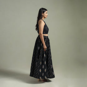 Pochampally Ikat 24 Kali Cotton Long Skirt 10