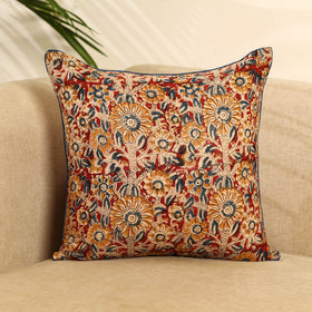 Multicolor - kalamkari cotton cushion cover 16 - handcrafted
