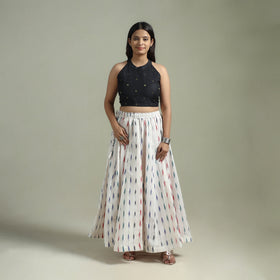 Pochampally Ikat 24 Kali Cotton Long Skirt 11