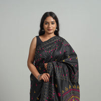 Bengal Nakshi Kantha Embroidery Silk Saree 41