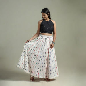 Pochampally Ikat 24 Kali Cotton Long Skirt 11